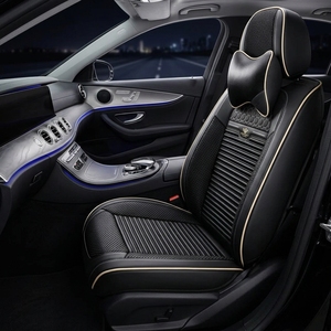 Funda de Asiento de Coche de Cuero Duradera, Juego Completo Universal para Todas las Estaciones, Funda Protectora Deportiva para Asientos de Coche de Cinco Plazas - Product Image 6