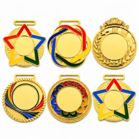 Médaille Métallique Personnalisable Vierge en Stock – Trophée Or, Argent, Bronze Personnalisé pour Basketball, Football – Récompenses, Artisanat Métallique, Souvenir avec Ruban
