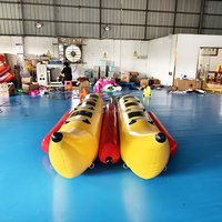 Bateau banane gonflable tractable, bateau banane pour sports nautiques à remorquer derrière un jet ski, pour les entreprises de location et d'animation en mer