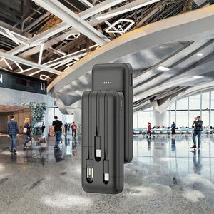High-Capacity 5000mAh Waterproof 3-in-1 Portable Fast Charger 2 LED Lights Power Bank with <b>Micro</b> <b>USB</b> Input Interface - Product Image 2
