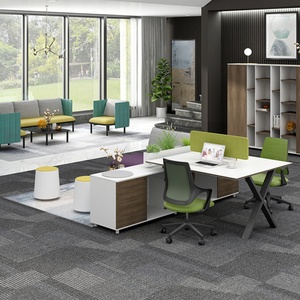 Divisor de Espacios Comercial, Cubículos Modulares, Escritorio de Estación de Trabajo para 4 Personas, Muebles de Oficina - Product Image 3