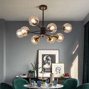 Nordic creativo a 8 <span class=keywords><strong>teste</strong></span> moderna camera da letto sala da pranzo lampade a sospensione lampada da soffitto a led lampadari di lusso per cucina ufficio - Product Image 2