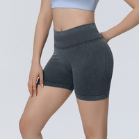 CIYING En gros Leggings et shorts de yoga sans couture pour femmes, effet délavé, taille haute, effet ventre plat, froncé aux fesses, pour l'entraînement
