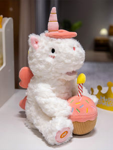 All'ingrosso unicorno peluche morbido con la voce bambole di peluche <span class=keywords><strong>animali</strong></span> giocattoli di cavallo per bambini ragazza cuscino Birt - Product Image 3