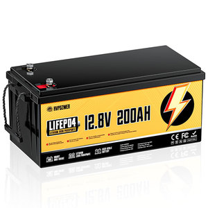 แบตเตอรี่ลิเธียมไอรอนฟอสเฟต Lifepo4 12v 12.8v 200Ah แบบ Deep Cycle อายุการใช้งานยาวนาน สำหรับเก็บพลังงานแสงอาทิตย์ - Product Image 1