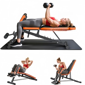 CZFIT Commercial Gym Bench Flat Durable Fitness Multi Function Gym Fitness Equipment Home Use Adjustable <b>Dumbbell</b> Bench - Product Image 1