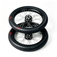Vente en gros usine : Jeu de roues Supermoto 17 pouces pour Sur-Ron Light Bee LBX Talaria MX3 MX4 X3, pneus routiers 70/90-17 90/80-17, personnalisé