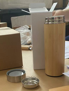 Bamboo Water Bottle <b>Thermos</b> New Products Travel Business Eco-friendly Aluminum Portable Vacuum Flasks & Thermoses - Product Image 6