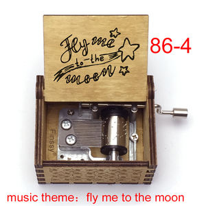 กล่องดนตรีมือหมุนบินฉันไปยังดวงจันทร์กล่องดนตรี DIY รูปถ่ายตามสั่งธีมเพลงรวมกรอบรูป - Product Image 5