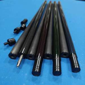 Taco de Billar de Fibra de Carbono de 12.5mm 1/2 con Junta de Acero Inoxidable y Funda Protectora Taco de Junta Central para Snooker y Billar - Product Image 3