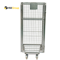 Grandes roulettes en caoutchouc emboîtables pour transporter le linge pliable Conteneur à roulettes de sécurité