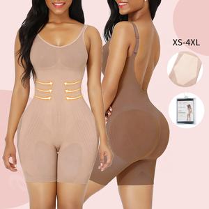 HEXIN Nouvelle conception de vêtements de compression sans couture à taille haute pour femmes, contrôle du ventre, rehausseur de fesses, gaine de corps complète - Product Image 1