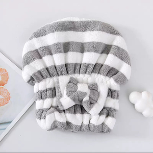 Bow Princess Hair Towel pour femmes Foulard pour le lavage Pas <span class=keywords><strong>de</strong></span> bonnet <span class=keywords><strong>de</strong></span> bain à séchage rapide et à absorption forte Outil <span class=keywords><strong>de</strong></span> séchage des cheveux - Product Image 6