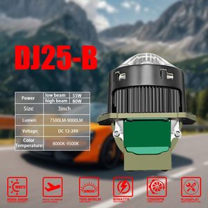 Mô hình mới V1 dj25a dj25b 3.0 inch 130W 13000lm ống kính kép 6500K rhd LED <span class=keywords><strong>bi</strong></span> ống kính máy chiếu Bóng đèn pha - Product Image 5
