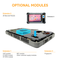 Tablette PC Android industrielle robuste OEM S70 7 pouces avec lecteur d'inventaire de qualité, écran tactile et processeur MTK