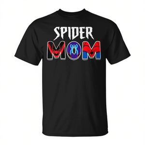 T-shirt Spider Mom da donna, regalo coordinato per la festa della mamma e per il compleanno della famiglia - Product Image 3