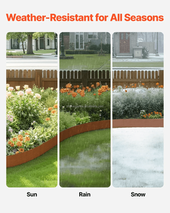 Borde de Jardín de Acero Resistente a la Intemperie, Estética de Óxido Natural, Borde Flexible para Jardín y Parque - Product Image 4