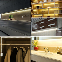 Lampu Strip LED 2835 Baterai AA DC 5V 60LED/m IP20 Tidak Tahan Air 5m Tembaga 4000K 3000K 6000K Bersertifikasi CE ROHS 5V LED Strip