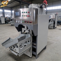 Machine à aérosol Bag-on-Valve semi-automatique 25 kg, contrôlée par PLC, à entraînement pneumatique, pour papier