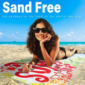 Custom Made Logo Microfiber Quick-Drying Soft Lightweight Sand Free Beach Towel - Product Image 3