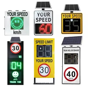 ホットセール卸売レーダースピードサイン面白い交通標識LED交通標識