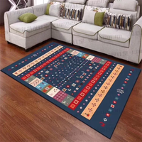 Hot Selling Modern Large Non-Slip Backing 3d Printed Feature Living Room Rug Carpet Comfort Floor Mat