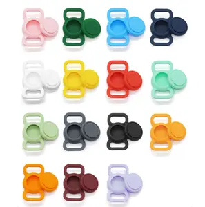 Chó nhận dạng thẻ Silicone ID tag khắc nhãn thép không gỉ khắc với mã QR tấm nhận dạng thẻ không khí