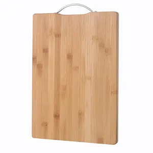 Planche à découper en bois de bambou avec logo personnalisé en gros Planche à découper extra lourde pour la cuisine