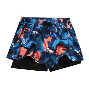 Ensemble de maillots de bain pour hommes, double couche, séchage rapide, grande taille, coupe ample, pour la plage et les sources chaudes - Product Image 1