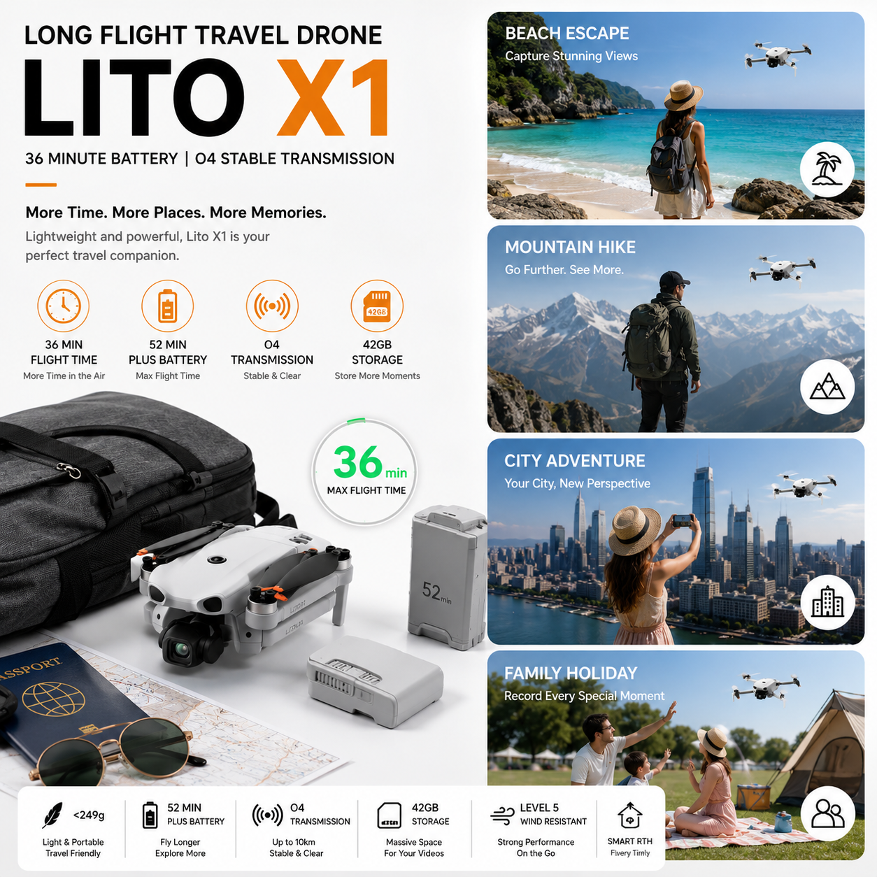 Lito X1 - Drone de voyage longue distance