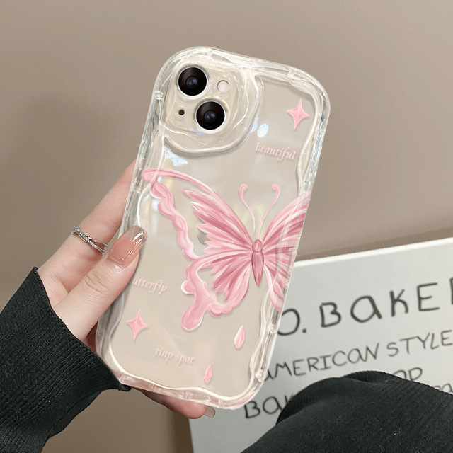 Girls Style Butterfly Mobile Phone Case Shockproof Soft TPU Cover for Samsung Galaxy A57 A37 S26 Ultra S26+ S25 FE