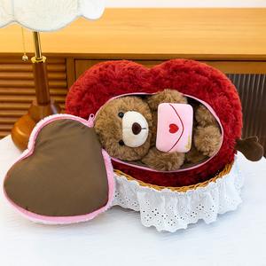 Love Hug <strong>Teddy</strong> Bear Plush Toy Heart-shaped Stuffed <strong>Teddy</strong> Doll Ce Certified Durable Perfect Valentine's Birthday Gift - Product Image 5