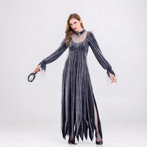 Disfraz de Novia Vampiro Fantasma de Halloween Luolan - Mezcla de Algodón y Elastano, Traje Negro para Mujer Adulta para Fiestas de Disfraces - Product Image 2
