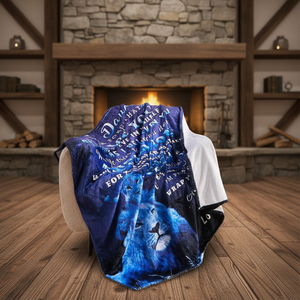 Coperta in Pile con Motivo Leone Moderno, Regalo di Compleanno per Mia Figlia, Personalizzabile con Nome per Casa/Ufficio - Product Image 5