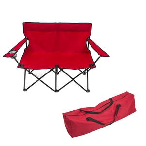 Portable pliable lits extérieure pique-nique oxford plage causeuse pliant couple <span class=keywords><strong>2</strong></span> homme double doublé double chaise de <span class=keywords><strong>camping</strong></span> avec porte-gobelet - Product Image 1