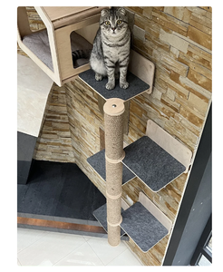 Hot Hiện Đại Tường Leo Núi Cây Với Mèo Gãi Bài Độc Đáo Quà Tặng Vật Nuôi Bằng Gỗ Mèo Cây Phong Cách Mèo Cây Tháp - Product Image 3