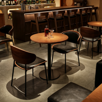 Vintage Massivholz-Tischplatte mit Metallbeinen Esszimmer-Set Perfekt für Esstische, Bars, Cafés, Restaurants und Hotels