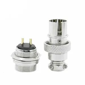GX16 ters tipi havacılık konektörü 16mm erkek kadın priz 2 3 4 5 6 7 8 Pin Metal dairesel konnektör - Product Image 1