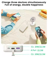 UGREEN 20000mAh Powerbank Power Bank PB505 Portable USB-C Pengisian Cepat Power Bank PD 22W 20000 MAh untuk Pengisi Daya Ponsel.