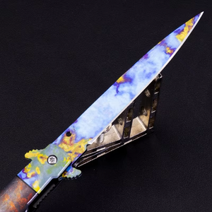 سكين جيب قابل للطي قابل للطي للصيد والبقاء على قيد الحياة مقبض مستقيم لتصميم ، من أجل - Product Image 5