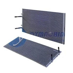 24.5MM Thickness Customized Aluminum Microchannel Flow Condenser Coils Refrigerator Heat Exchanger Showcase Freezer