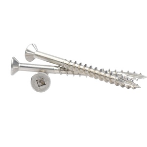 Vite truciolare a testa quadrata piatta T17 in acciaio inossidabile con 4 nervature - Product Image 6