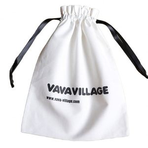 Customized Muslin <b>Fabric</b> Drawstring Dust <b>Bag</b> for Handbag Luxury White Cotton Flap Dust Packaging <b>Bag</b> for Clothes - Product Image 4