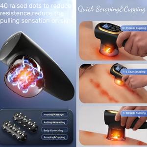 Meridianos dragado cuerpo cara uso doméstico equipo de belleza vacío ventosas masajeador electroterapia fisioterapia desguace Guasha para - Product Image 2