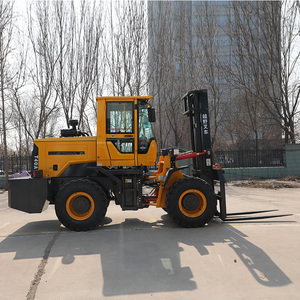 Carretilla elevadora de transporte de madera de bajo precio Carretilla elevadora forestal con abrazadera de troncos Carretilla elevadora todo terreno - Product Image 4