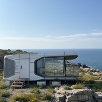 Hôtel-capsule de camping en plein air, cabine Apple ciel étoilé, internet, séjour populaire, maison mobile ensoleillée, maison en conteneur en acier