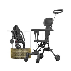 Cochecito de bebé 3 en 1 de acero, el más vendido, con giro de 360 grados, fácil de plegar, con 4 ruedas, <span class=keywords><strong>para</strong></span> viajes de 6 <span class=keywords><strong>meses</strong></span> a 3 años. - Product Image 6