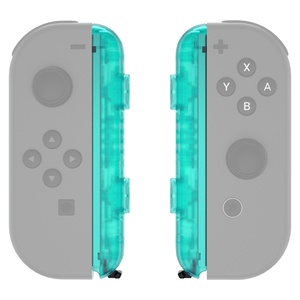 Coque de remplacement DIY vert émeraude transparente avec boutons pour manette Nintendo Switch - Product Image 2