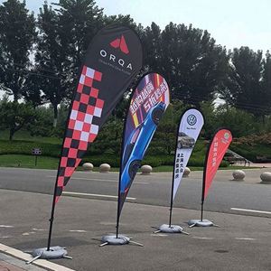 Factory Wholesale Single Sided Outdoor Digital Printing Advertising Custom Flying Teardrop <b>Flags</b> - Product Image 6