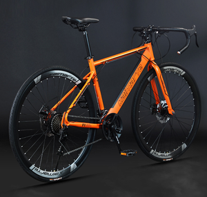 Bicicleta de Carretera al por Mayor de Fábrica, Freno de Disco Doble Curvo, para Adultos, Hombres y Mujeres, 24/27/30 Velocidades, Cuadro de Acero al Carbono, Ligera - Product Image 2